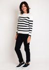 Barbara Lebek Striped Knit Jumper, White
