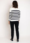 Barbara Lebek Striped Knit Jumper, White