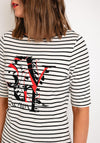 Barbara Lebek Striped graphic Print Top, White