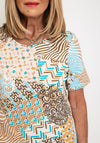 Barbara Lebek Round Neck Aztec Top, Multi