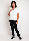 Barbara Lebek Knit Short Sleeve Sweater, White