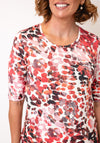 Barbara Lebek Animal Print T Shirt, Red