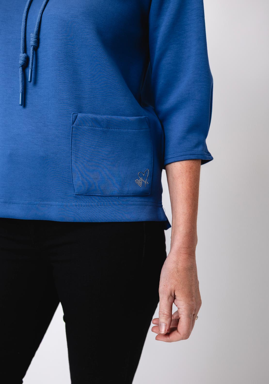 Barbara Lebek Round Neck Sweatshirt, Blue