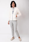 Barbara Lebek Full Zip Sweatshirt, Cream