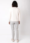 Barbara Lebek Full Zip Sweatshirt, Cream