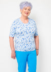 Barbara Lebek Animal Print T-Shirt, Blue