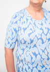 Barbara Lebek Animal Print T-Shirt, Blue