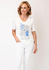 Barbara Lebek Sequin Graphic T Shirt, White