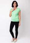 Barbara Lebek Embellished Neck T Shirt, Green
