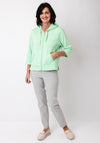 Barbara Lebek Full Zip Hoodie, Green