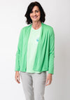 Barbara Lebek Open Front Cardigan, Green