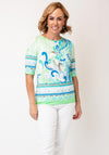 Barbara Lebek Paisley Print T Shirt, Green