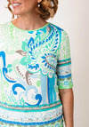 Barbara Lebek Paisley Print T Shirt, Green