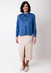 Barbara Faux Suede Jacket, Blue
