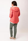 Barbara Lebek Geometric Padded Jacket, Coral