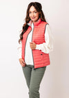 Barbara Lebek Reversible Padded Gilet, Coral