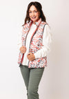 Barbara Lebek Reversible Padded Gilet, Coral