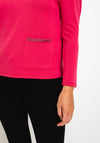 Barbara Lebek Half Zip Sweater, Pink