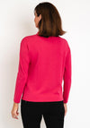Barbara Lebek Half Zip Sweater, Pink