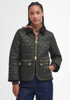 Barbour Beadnell Fitted Quilted Jacket, Green
