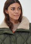 Barbour Womens Samphire Quilted Jacket, Deep Olive