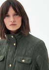 Barbour Womens Country Utility Quilted Short Jacket, Olive