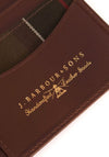 Barbour Colwell Leather Billfold Wallet, Brown & Classic Tartan