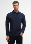 Barbour Men’s Essential Long Sleeve Polo Shirt, Navy