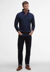 Barbour Men’s Essential Long Sleeve Polo Shirt, Navy