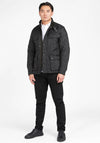 Barbour International Men’s Ariel Polarquilt Jacket, Black