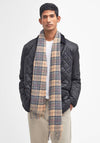 Barbour Men’s Lambswool Tartan Scarf, Beige Multi