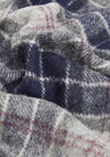 Barbour Lambswool Tartan Scarf, Black Slate