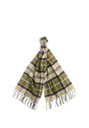 Barbour Yaxley Tartan Scarf, Forest Mist