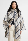 Barbour Kinsale Tartan Waterproof Cape, Cream Multi