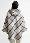 Barbour Kinsale Tartan Waterproof Cape, Cream Multi