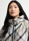 Barbour Kinsale Tartan Waterproof Cape, Cream Multi