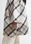 Barbour Kinsale Tartan Waterproof Cape, Cream Multi