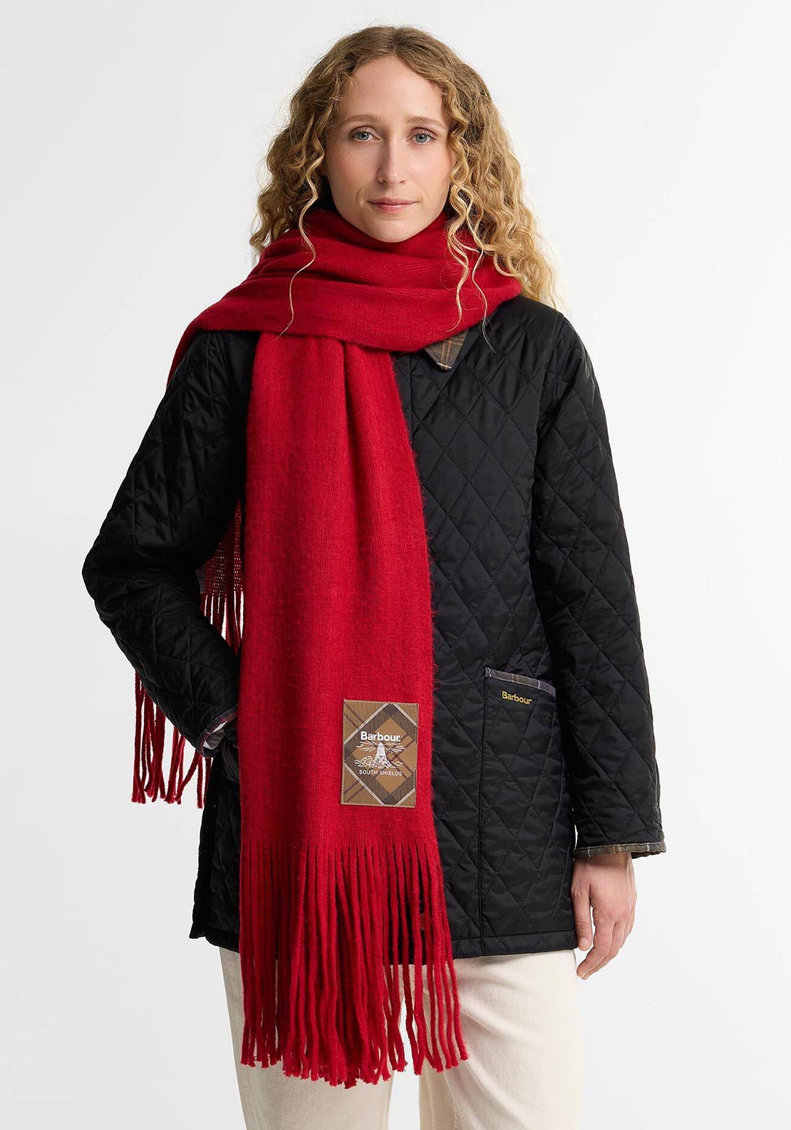 Barbour Connie Scarf, Red