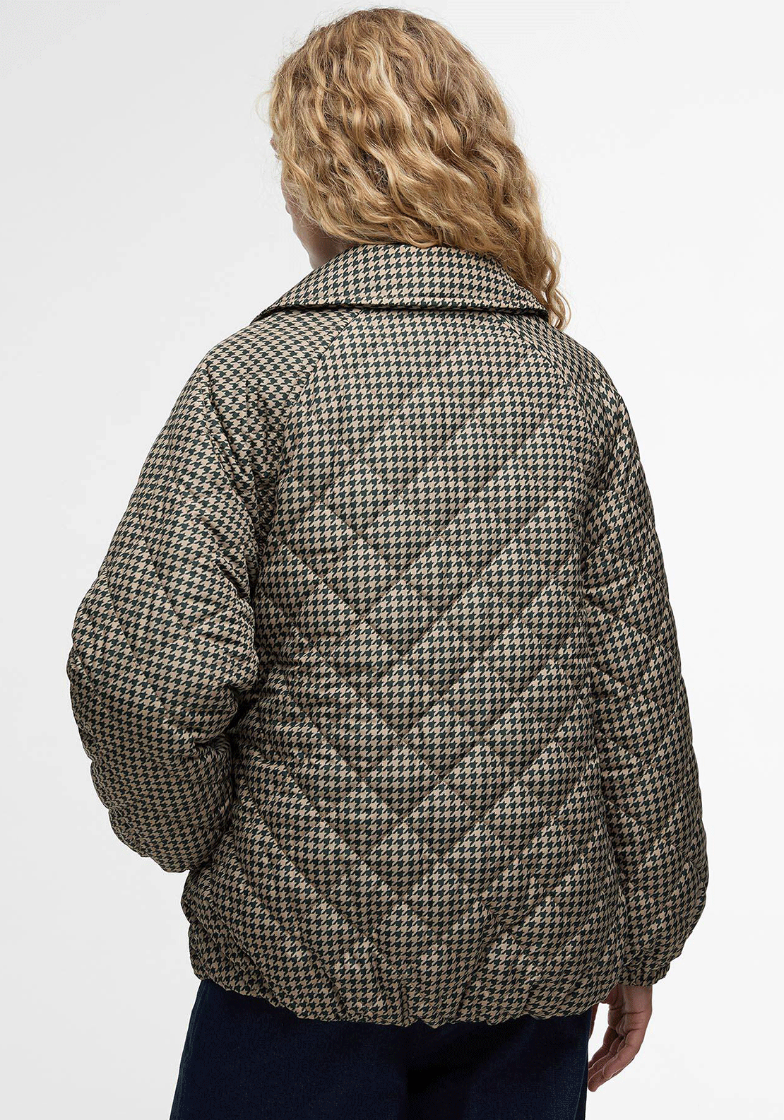 Barbour Womens Laoise Check Quilted Jacket, Green