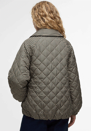 Barbour Womens Laoise Check Quilted Jacket, Green