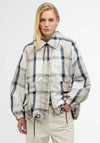 Barbour Ballina Check Waterproof Jacket, Beige Multi