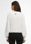 Barbour Wool-Cashmere Blend Funnel Neck Jumper, Cream