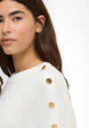 Barbour Wool-Cashmere Blend Funnel Neck Jumper, Cream