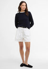 Barbour Cashmere Blend V-Neck Jumper, Navy