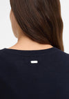Barbour Cashmere Blend V-Neck Jumper, Navy