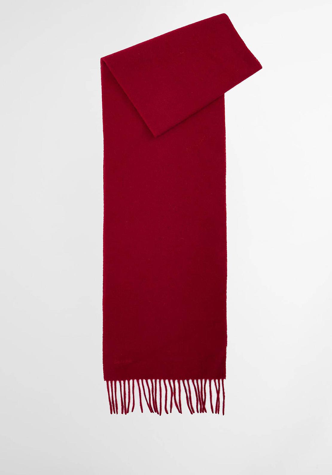 Barbour Lambswool Woven Scarf, Red