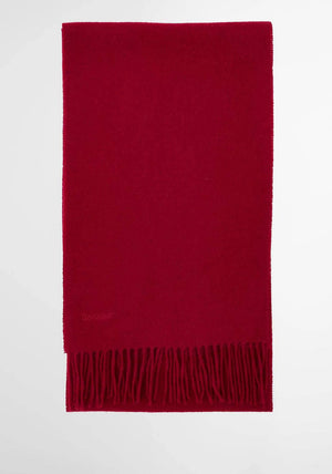 Barbour Lambswool Woven Scarf, Red