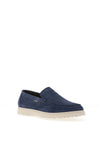 Barbour Carty Suede Loafers, Shark Blue