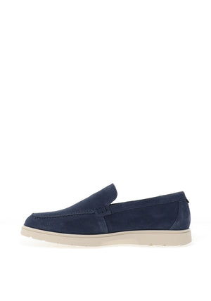 Barbour Carty Suede Loafers, Shark Blue