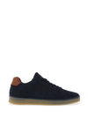 Barbour Reflect Leather Trainers, Navy
